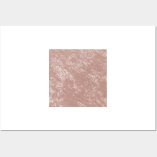 Soft rose gold velvet Posters and Art